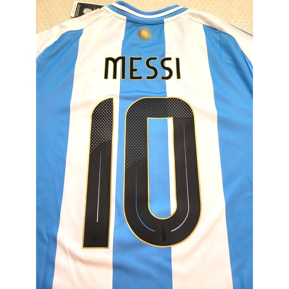 NWT Adidas Men's Argentina 2024 MESSI #10 Home Soccer Jersey SLIM FIT IX7790,XXL - Picture 1 of 9